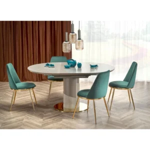 mobiliario-contract-silla tavira metal cromado dorado tapizado velvet verde oscuro 1